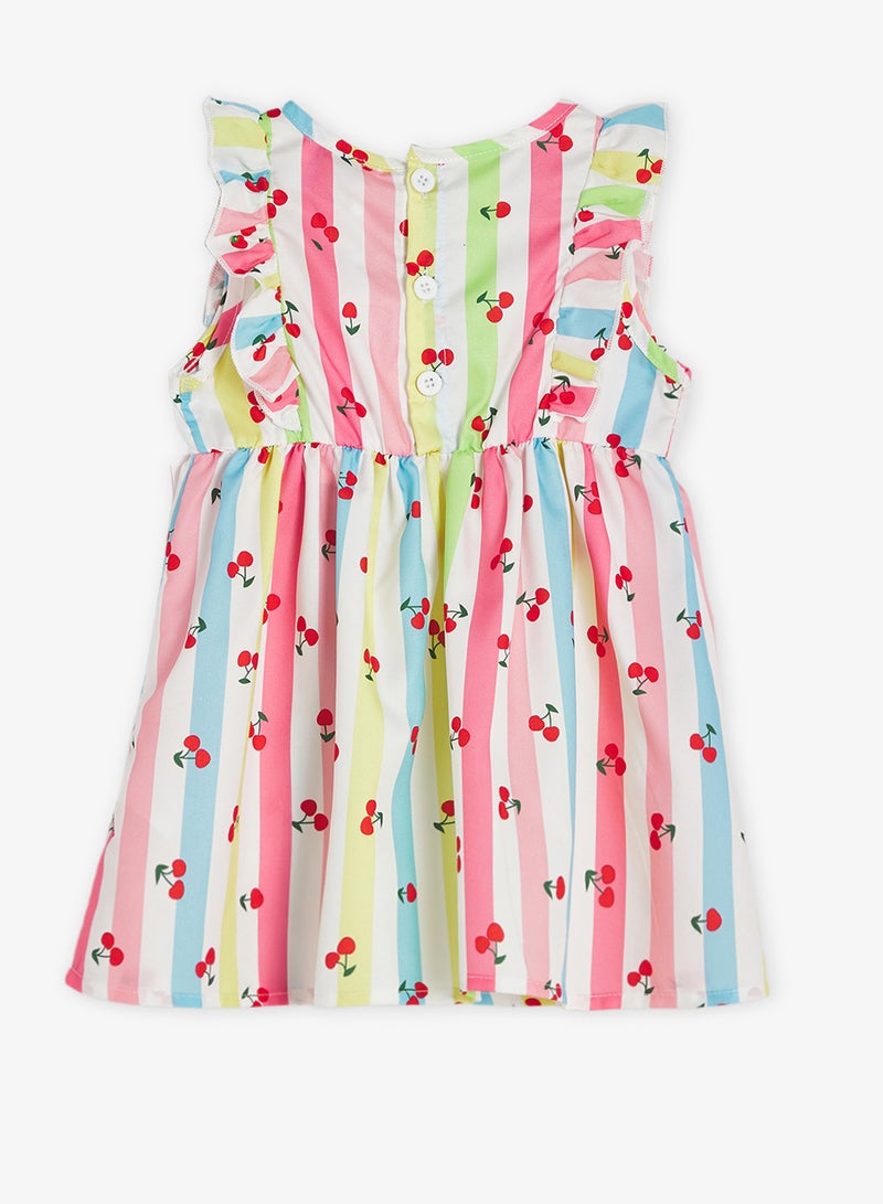 Pinata Cherry Print Multi-color Summer Dress - Image 2